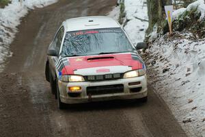 Haowen Chu / Roderik Jones Subaru Impreza Wagon on SS11, Old State-Huff II.