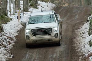 A GMC Sierra pickup sweeps SS11, Old State-Huff II.