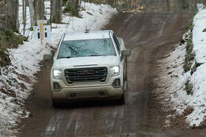 A GMC Sierra pickup sweeps SS11, Old State-Huff II.