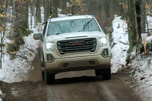 A GMC Sierra pickup sweeps SS11, Old State-Huff II.