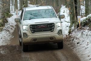 A GMC Sierra pickup sweeps SS11, Old State-Huff II.