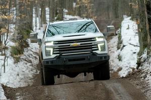 A Chevy Silverado pickup sweeps SS11, Old State-Huff II.