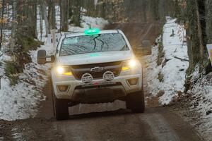 A Chevy Colorado pickup sweeps SS11, Old State-Huff II.