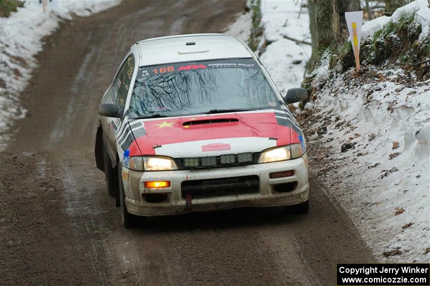 Haowen Chu / Roderik Jones Subaru Impreza Wagon on SS11, Old State-Huff II.