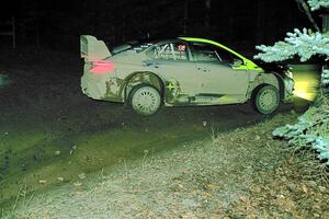 Travis Pastrana / Rhianon Gelsomino Subaru WRX ARA24 on SS14, Thunder River.