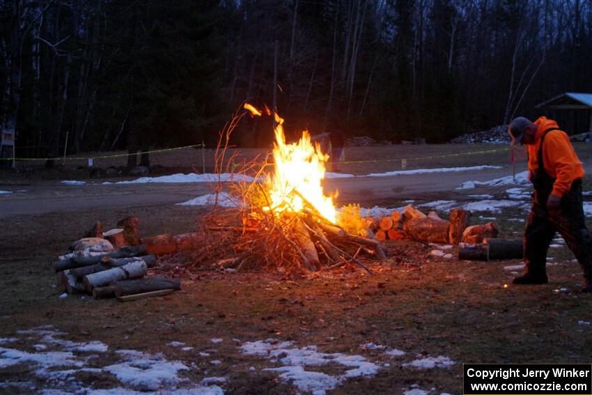 Another bonfire is lit before SS14, Thunder River.