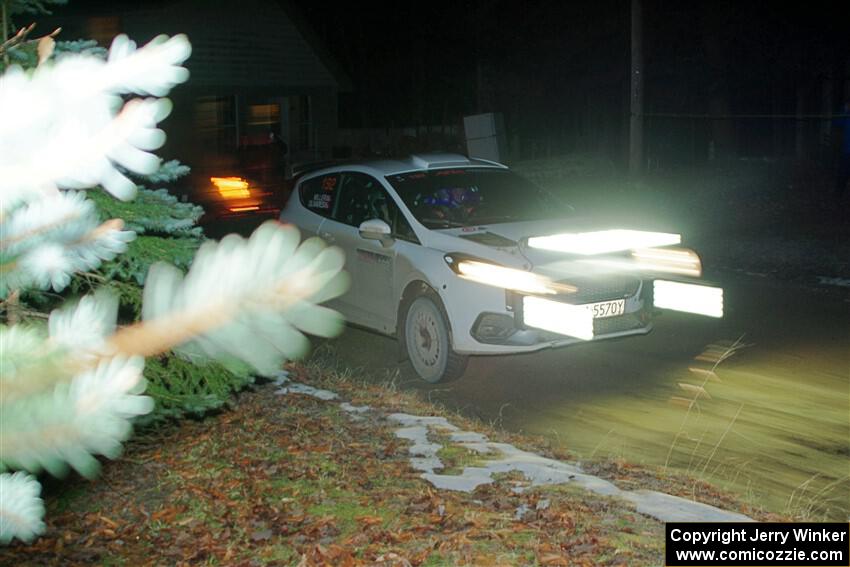 Javier Olivares / K.J. Miller Ford Fiesta Rally3 on SS14, Thunder River.