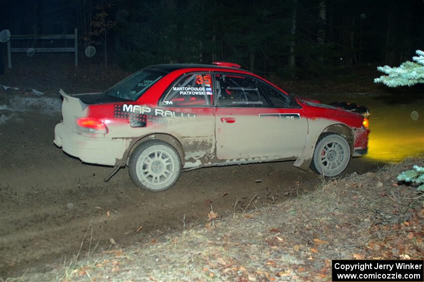 Mark Piatkowski / Aris Mantopoulos Subaru Impreza 2.5RS on SS14, Thunder River.