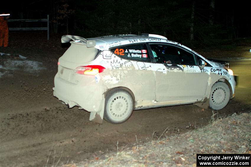 Jason Bailey / Jamie Willetts Ford Fiesta Rally3 on SS14, Thunder River.