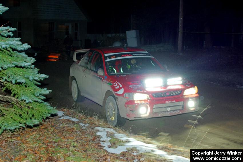 Ele Bardha / Corrina Roshea Subaru WRX STi on SS14, Thunder River.