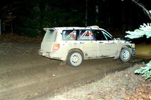 Tayler Hoevenaar / Steven Stewart Subaru Forester on SS14, Thunder River.