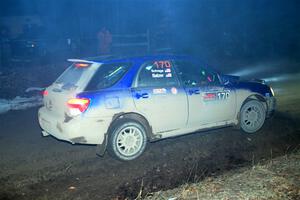 Nick Balzer / Jon Schrage Subaru WRX Wagon on SS14, Thunder River.