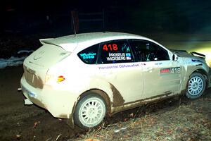 Tim Wickberg / Bryce Proseus Subaru WRX STi on SS14, Thunder River.