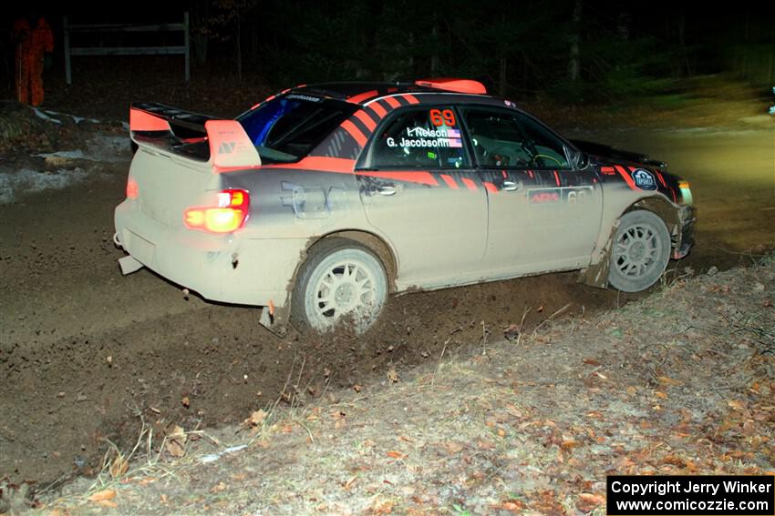 Gabe Jacobsohn / Ian Nelson Subaru WRX STi on SS14, Thunder River.