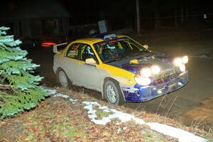 Tom Mayer / Karl Mayer Subaru WRX on SS14, Thunder River.