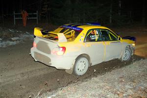 Tom Mayer / Karl Mayer Subaru WRX on SS14, Thunder River.