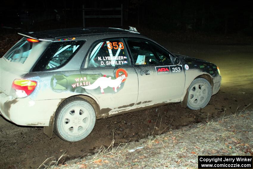 Dan Shirley / Nate Lybarger Subaru Impreza Outback Sport on SS14, Thunder River.