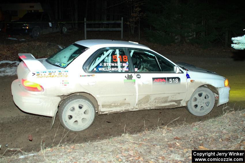 Andrew Williamson / Julia Stewart Subaru Impreza on SS14, Thunder River.