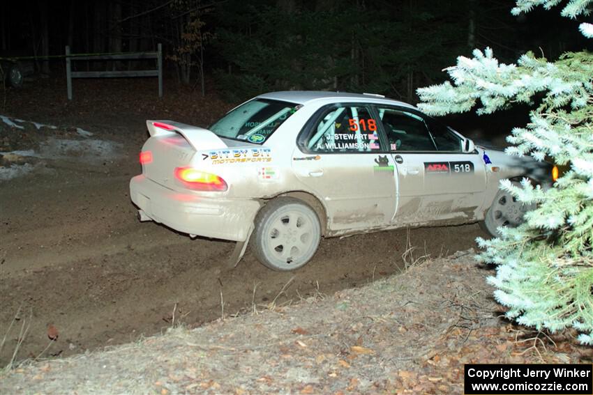 Andrew Williamson / Julia Stewart Subaru Impreza on SS14, Thunder River.