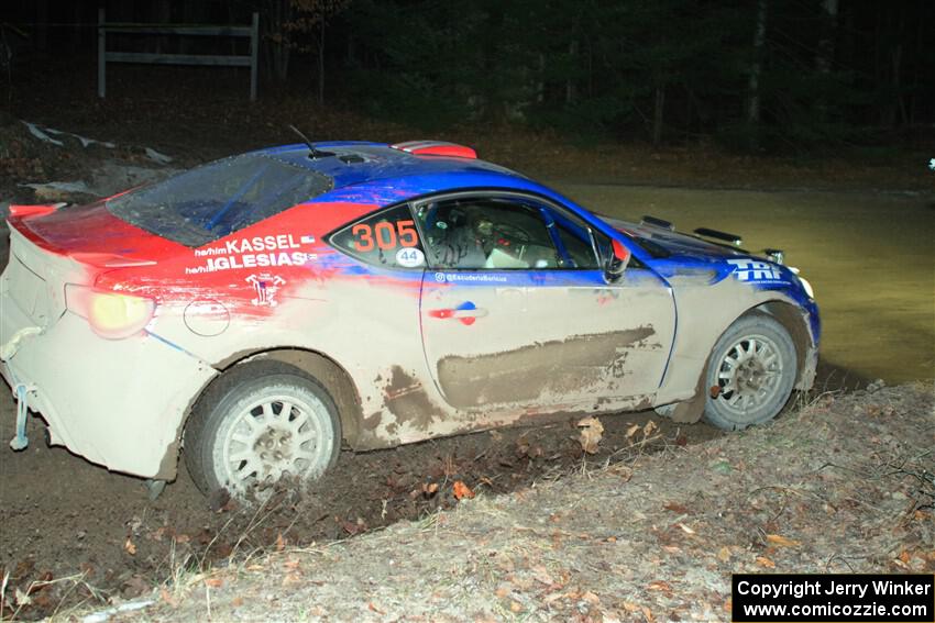 Santiago Iglesias / R.J. Kassel Subaru BRZ on SS14, Thunder River.