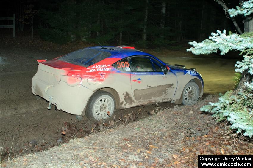 Santiago Iglesias / R.J. Kassel Subaru BRZ on SS14, Thunder River.