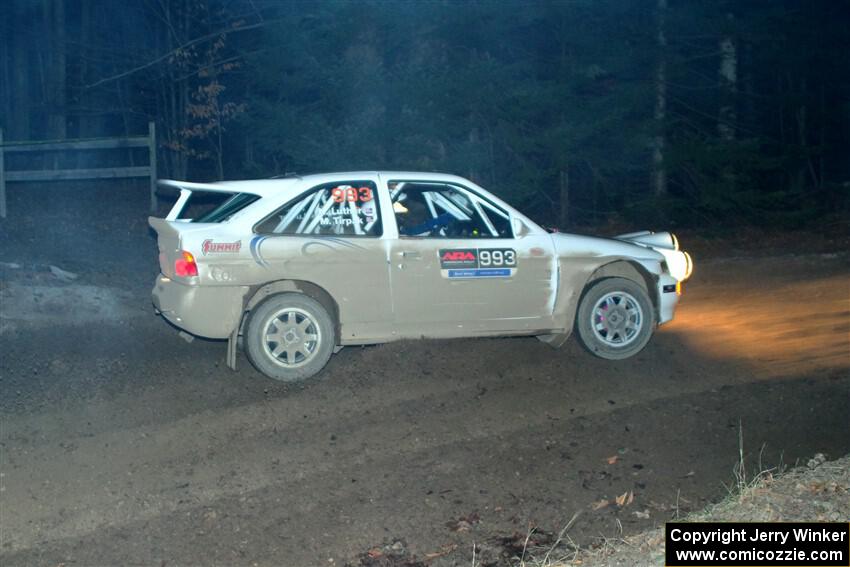 Mike Tirpack / Nick Luther Ford Escort Cosworth RS on SS14, Thunder River.