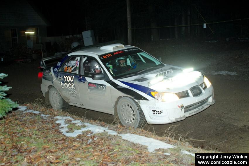 Brad Hayosh / Neil Moser Subaru WRX STi on SS14, Thunder River.