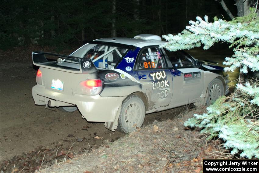 Brad Hayosh / Neil Moser Subaru WRX STi on SS14, Thunder River.