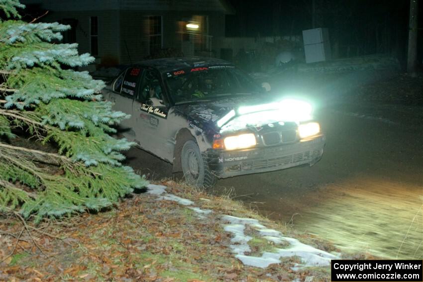 Keenan Phillips / Salina Melotti BMW 328i on SS14, Thunder River.