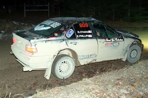 Keenan Phillips / Salina Melotti BMW 328i on SS14, Thunder River.