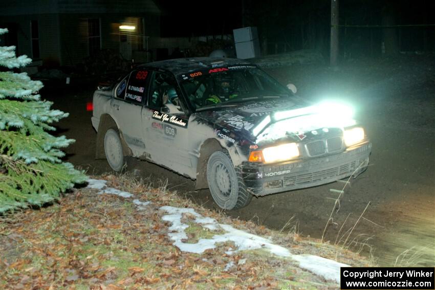 Keenan Phillips / Salina Melotti BMW 328i on SS14, Thunder River.