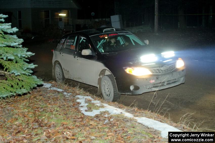 Erik Buetow / Jordan Buetow Subaru Impreza on SS14, Thunder River.