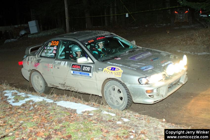 Madelyn Tabor / Sophia McKee Subaru Impreza 2.5RS on SS14, Thunder River.