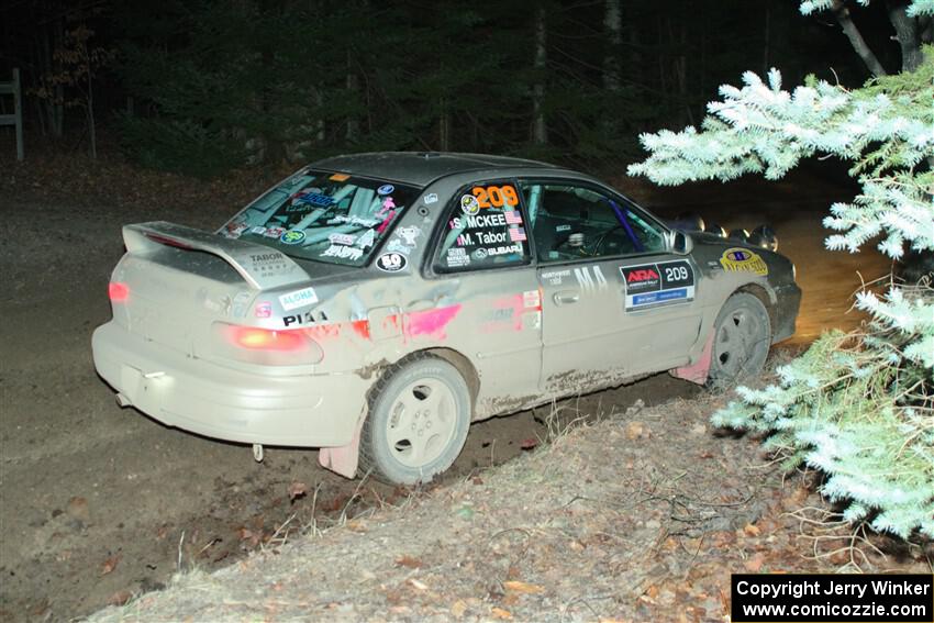 Madelyn Tabor / Sophia McKee Subaru Impreza 2.5RS on SS14, Thunder River.