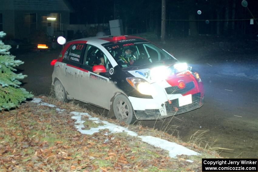 Phill Giliver / Liz Cordara Toyota Yaris on SS14, Thunder River.