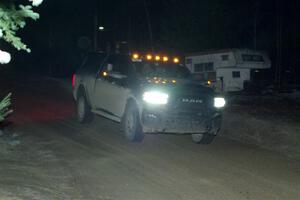 A Dodge Ram pickup sweeps SS14, Thunder River.