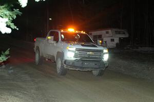 A Chevy Silverado pickup sweeps SS14, Thunder River.