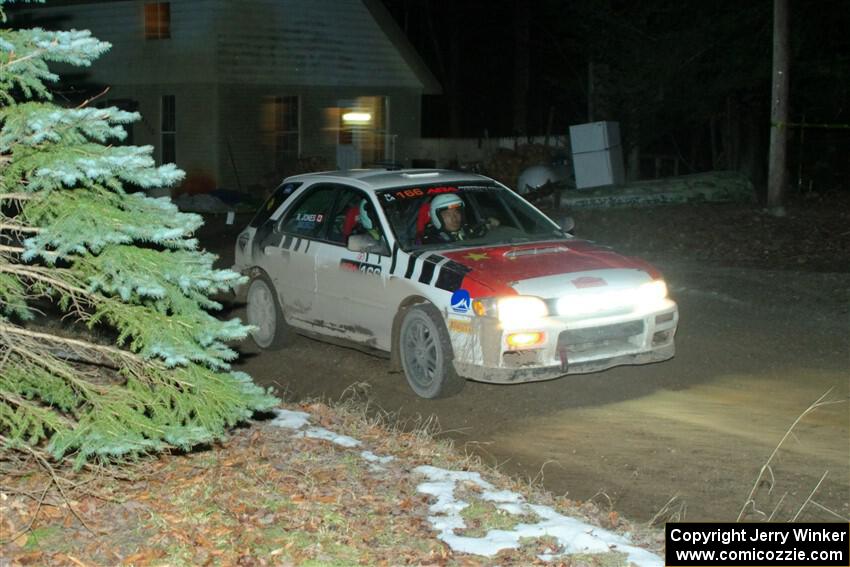 Haowen Chu / Roderik Jones Subaru Impreza Wagon on SS14, Thunder River.