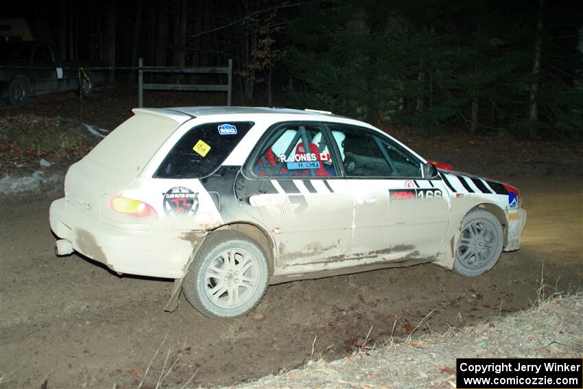 Haowen Chu / Roderik Jones Subaru Impreza Wagon on SS14, Thunder River.