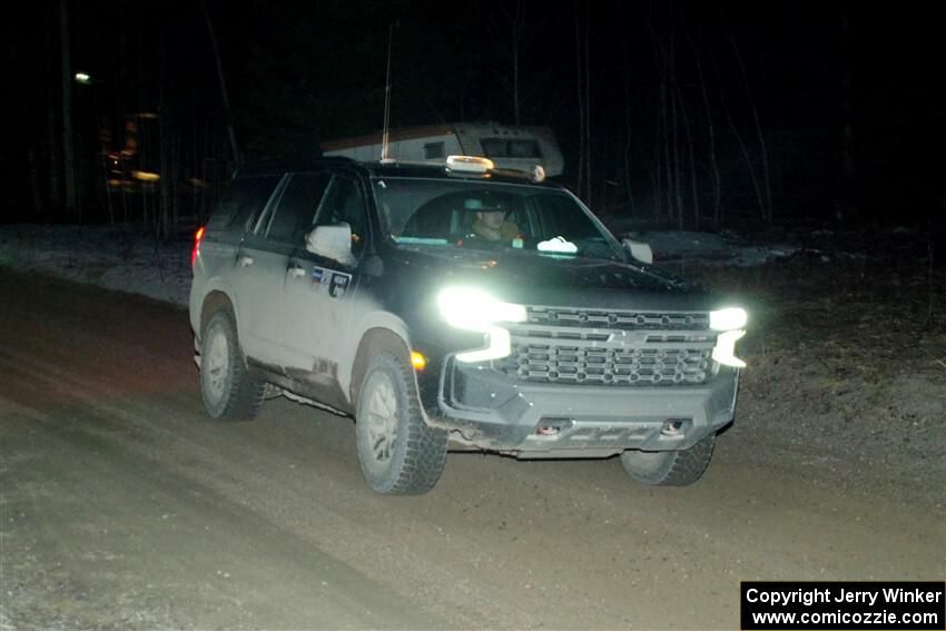 A Chevy Tahoe sweeps SS14, Thunder River.