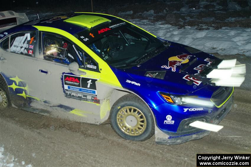 Brandon Semenuk / Keaton Williams Subaru WRX ARA24 on SS15, Camp 30-East Branch II.