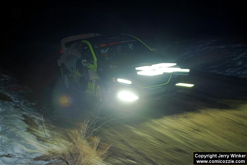 Travis Pastrana / Rhianon Gelsomino Subaru WRX ARA24 on SS15, Camp 30-East Branch II.