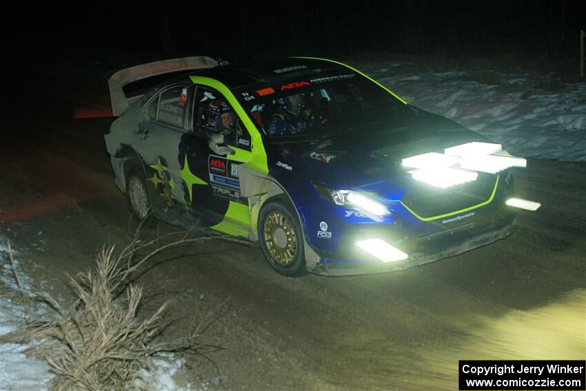 Travis Pastrana / Rhianon Gelsomino Subaru WRX ARA24 on SS15, Camp 30-East Branch II.