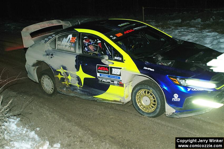 Travis Pastrana / Rhianon Gelsomino Subaru WRX ARA24 on SS15, Camp 30-East Branch II.