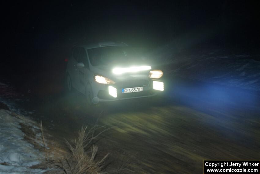 Javier Olivares / K.J. Miller Ford Fiesta Rally3 on SS15, Camp 30-East Branch II.