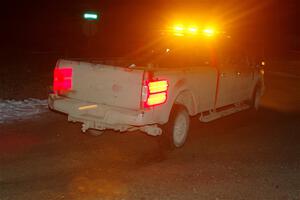 A Chevy Silverado pickup sweeps SS15, Camp 30-East Branch II.