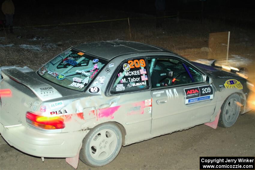 Madelyn Tabor / Sophia McKee Subaru Impreza 2.5RS on SS15, Camp 30-East Branch II.