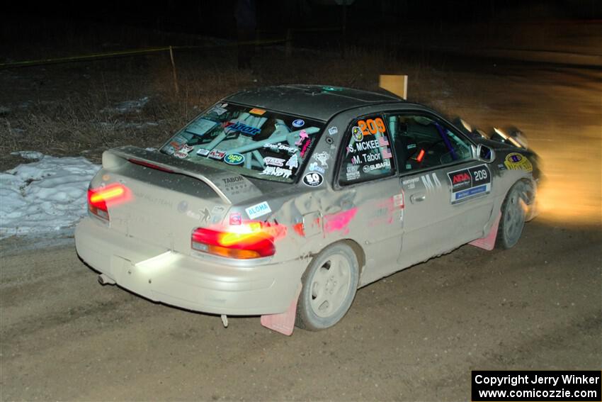 Madelyn Tabor / Sophia McKee Subaru Impreza 2.5RS on SS15, Camp 30-East Branch II.