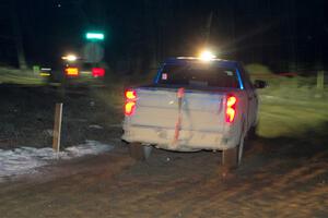 A Chevy Silverado pickup sweeps SS15, Camp 30-East Branch II.