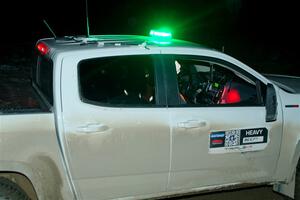 A Chevy Colorado pickup sweeps SS15, Camp 30-East Branch II.